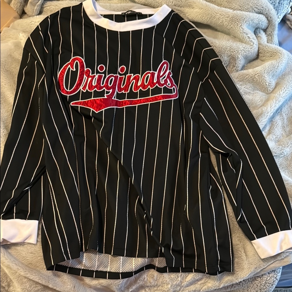 Black and White Striped Kids Shirt